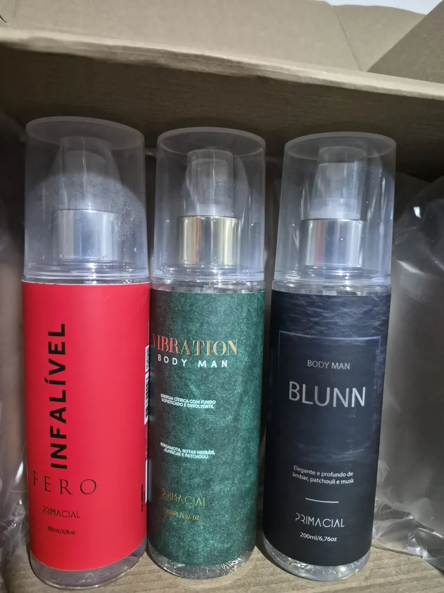 Kit Body Splash Masculino Vibration + Blunn + Infalível Fero