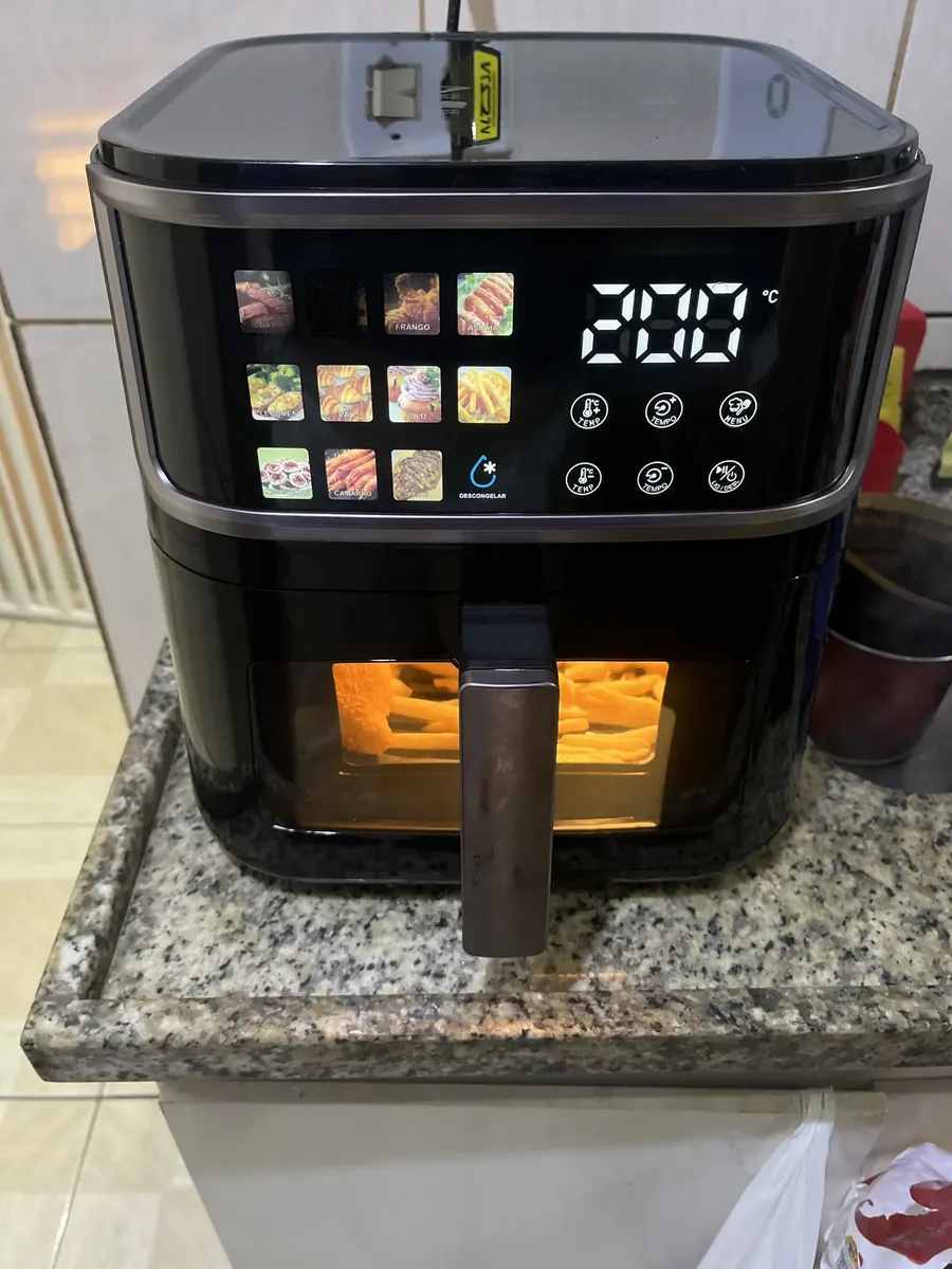 Air Fryer PATBRELA 10L Digital com Painel LED e 12 Programas, Para Família