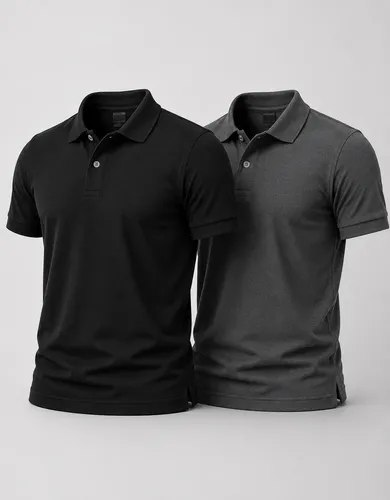 Kit 2 Camisa Gola Polo Masculina Básica Piquet Camiseta