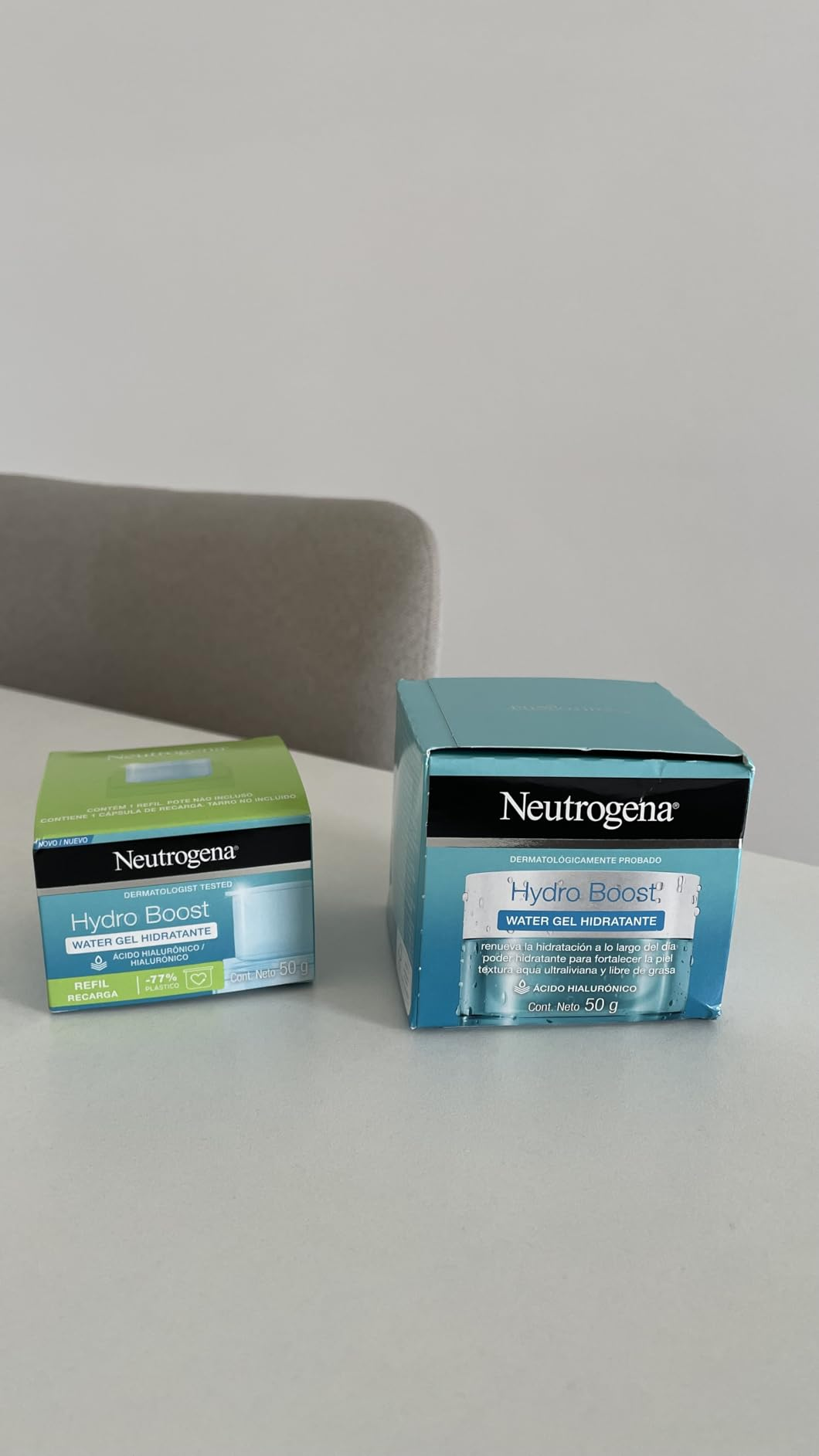 Neutrogena Hidratante Facial Hydro Boost Water Gel 50g + Refil Hydro Boost Water Gel 50g