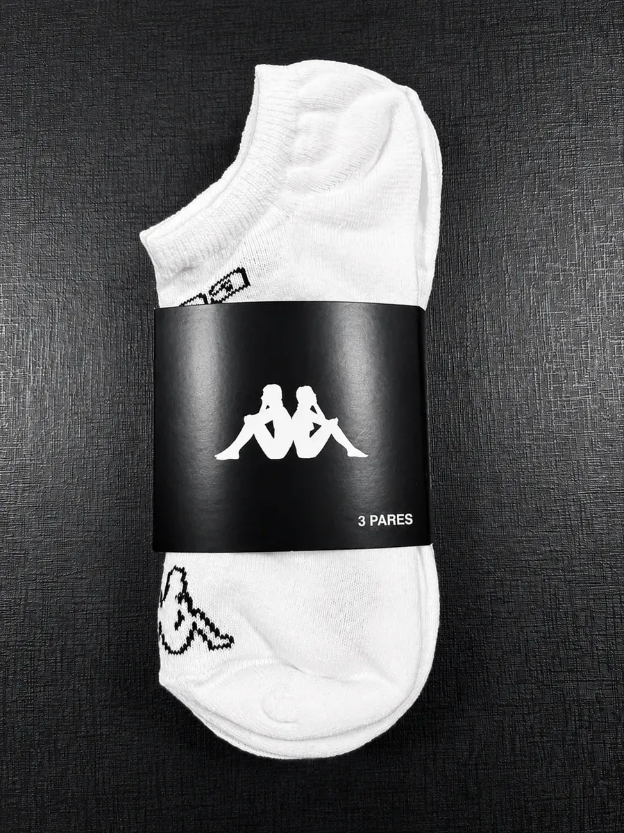 Meias Kappa Kit 3 Pares Sapatilha Soquete Invisível Original