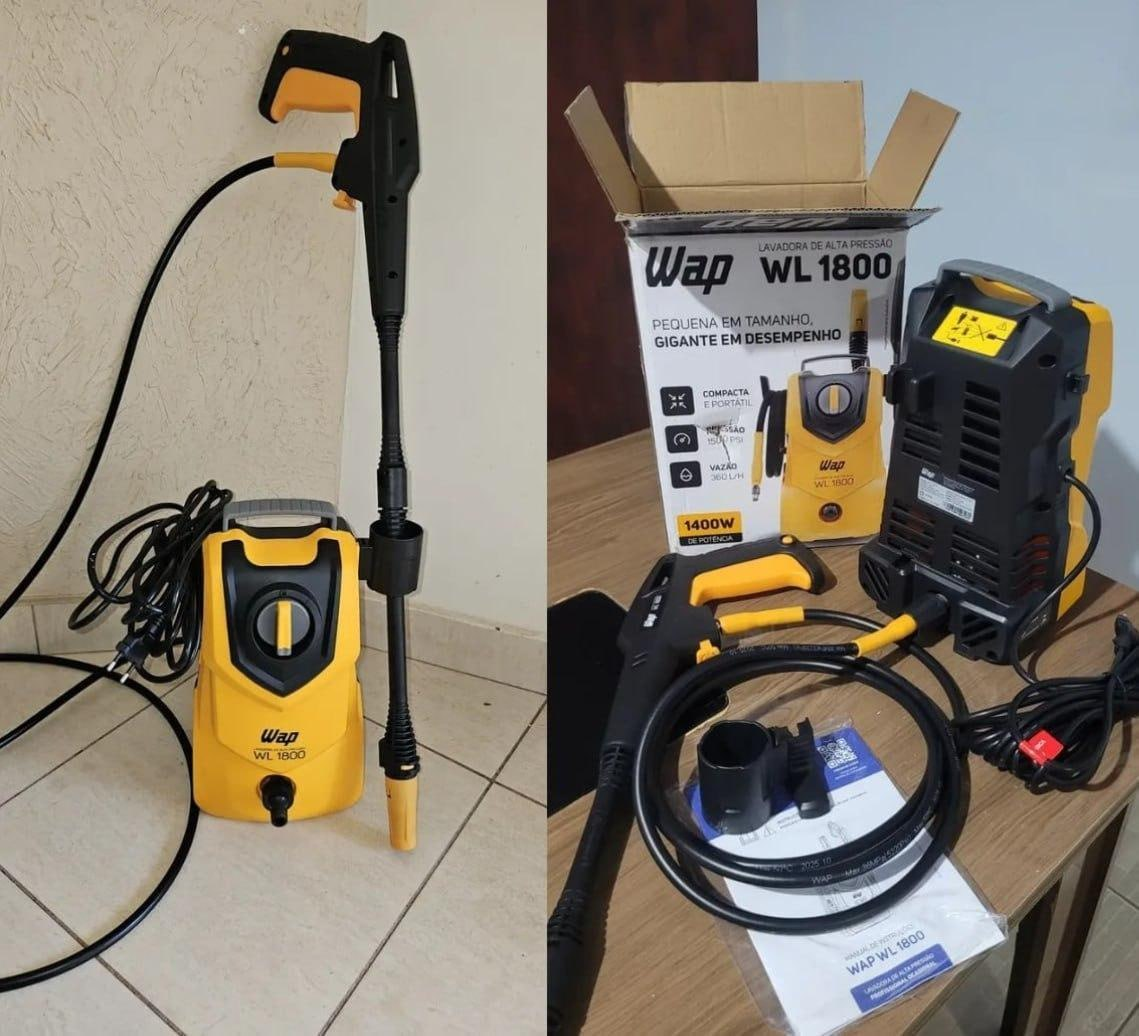 Lavadora de Alta Pressão Compacta WAP WL 1800 1400W 1500PSI 360L/h 220V