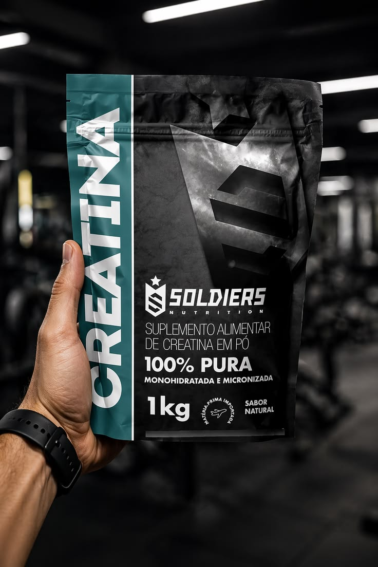 Creatina 1kg Suplemento Monohidratada em pó 100% Pura - Soldiers Nutrition