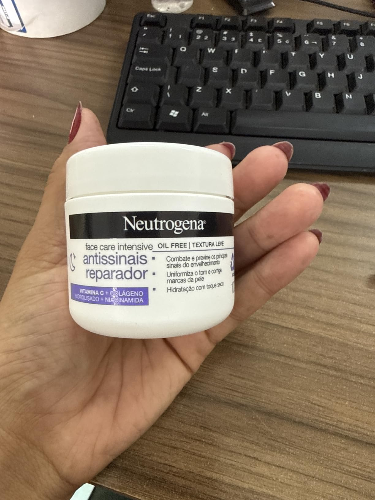 Neutrogena Hidratante Facial Antissinais Reparado Face Care Intensive, 100g