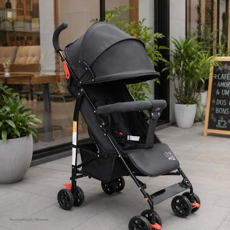 Carrinho Guarda Chuva De passeio Maxi Baby Até 15kgs cor Preto