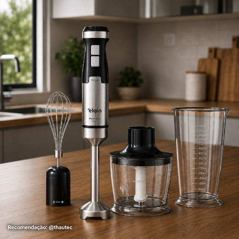 Mixer Power Inox 3 Em 1 Elgin 1.000w